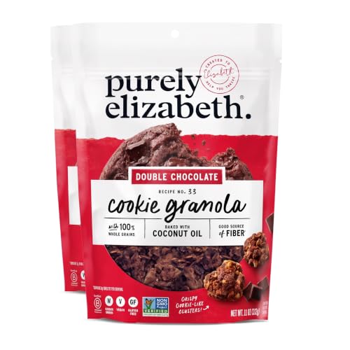 Purely Elizabeth,Cookie Granola Double Chocolate,11 Ounce,(Pack of 2)
