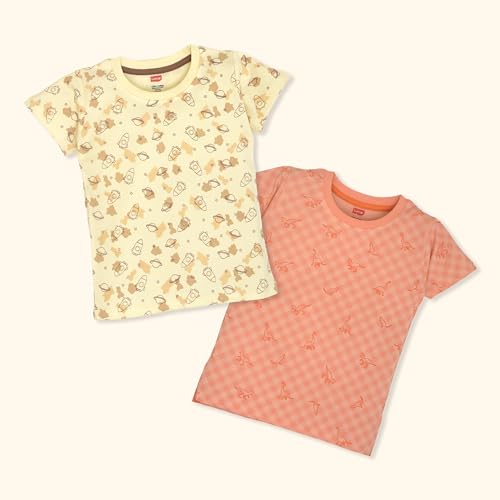 Image of LuvLap Baby Boys & Girls 100% Cotton Night Suit, Pack of 2