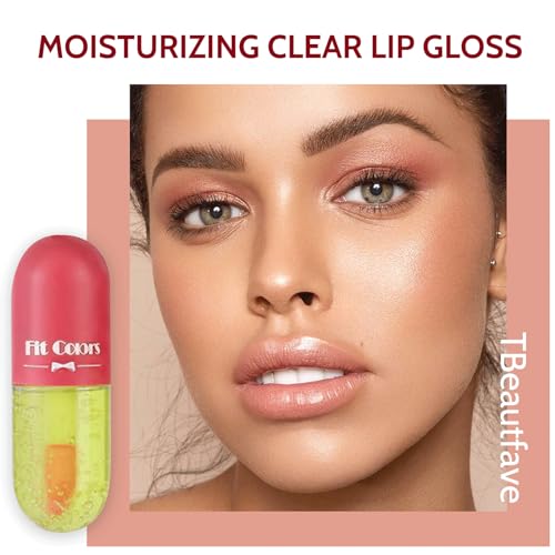 Lip Oil 3pcs Aloe Lip Gloss Set, Moisturizing Clear Lip Gloss Lip Plumper Hydrating & Reduce Fine Lines Day & Night Glossier Lip Balm Liquid Lipstick For Dry And Chapped Lips - Image 3