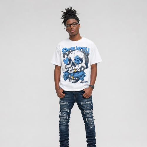 Image of DopeSkill Halloween Graphic Tee Streetwear Hip Hop Hypebeast Unisex T-Shirt Sneaker Colour Matching Shirts Spooky Graphic