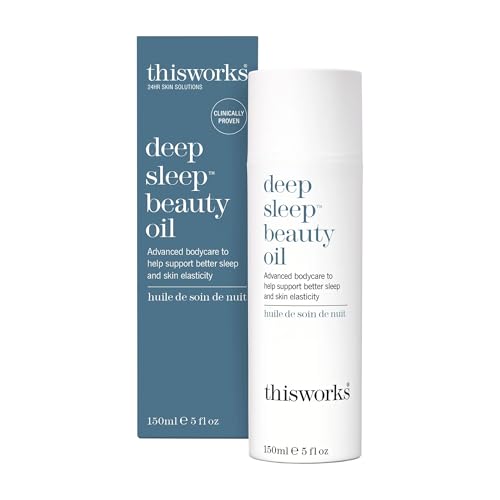 This Works Deep Sleep Beauty Oil 150ml, Hydrating and Moisturising Face and Body Oil with Lavender, Camomile & Vetivert