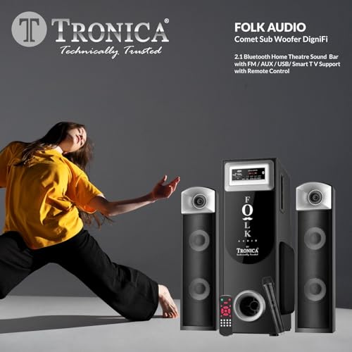 TRONICA Folk Audio Comet SubWoofer DigniFi 2.1 Bluetooth Home Theater System Speakers with Signature Sound FM/AUX/Pen Drive/Smart TV Support & Remote 7 41uaRdlMHTL