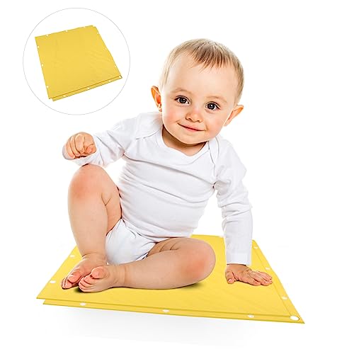 TOYANDONA 1Pc Kruipmat Vloerkleed Peuter Tapijt Kids Gewatteerde Speelkleed Oefening Vloermat Baby Mat Puzzel Oefenmat Silicagel Geel Comfortabel Tapijt Dikker Vloerkleed Baby Tapijt - Afbeelding 5
