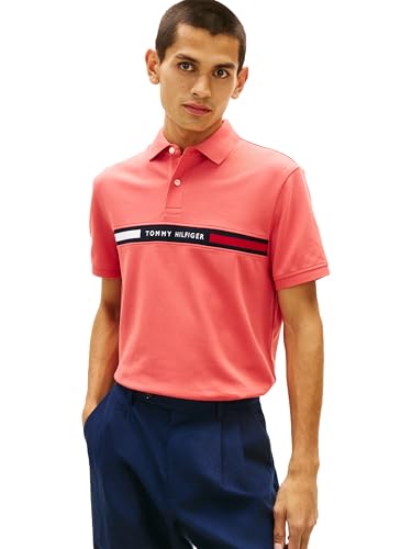 Image of Tommy Hilfiger Men's Short Sleeve Casual Polo Shirts in Regular Fit with Chest Logo Designs