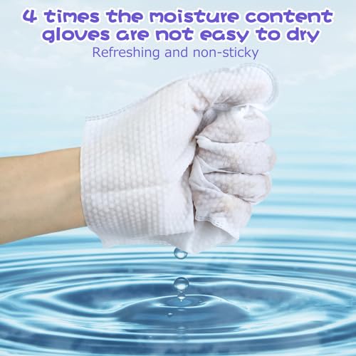 PIWOSGOL 18 Stück Verdickung Hypoallergene Handschuhtücher für Hunde & Katzen,Reinigungshandschuhe für Haustiere- Sanfte Reinigung & Geruchsentfernung für Haustiere | Antiallergisch & Hautfreundlich