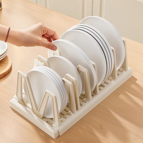 Li&Zhao Pots and Pans Organizer under Cabinet - Extended Dining Tray Storage Rack Cutting Board Rack...