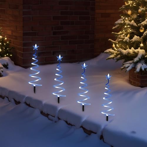 Just for Christmas Pathway Lights - Battery-Operated Pre-Lit Tree C...