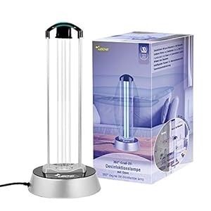 LEICKE Lampada UV germicida | lampada UV di disinfezione | Sterilizzatore UV | Lampada Germicida Con Generatore Ozono Sensore Radar | Uccide 99.9% di Batteri Virus Muffa (Premium 40W)