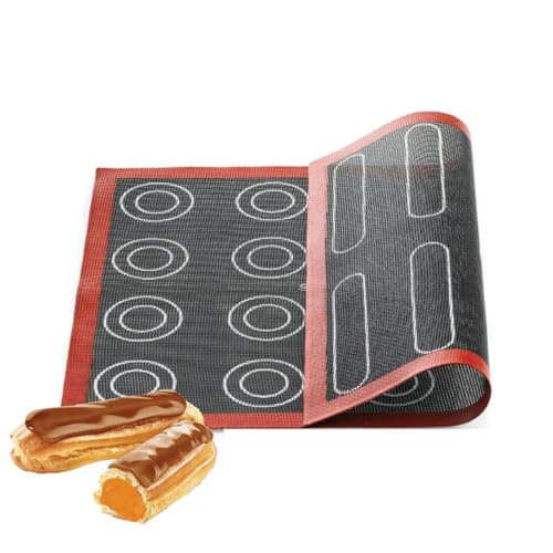 DOKRIN Baking Mats, tappetino microforato per forno 1 pezzi 40x30cmTappetini da forno microporosi Tappetini da forno in silicone Carta da forno riutilizzabile antiaderente resistente al calore