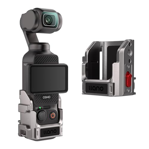 llano Aluminium Protective Cage for DJI Osmo Pocket 4/3, with 1/4'' Thread