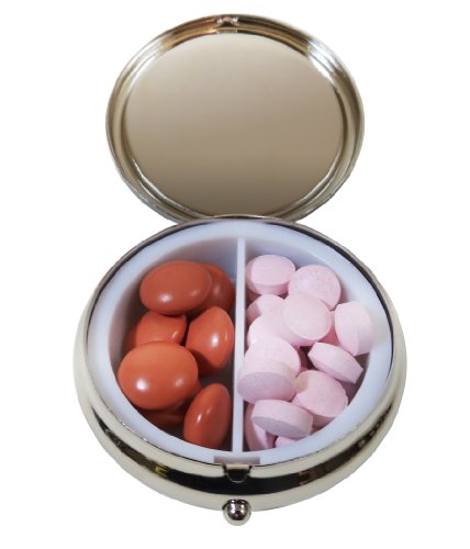 Frida's Pharmacy Frida Kahlo Pill Box - Compact 1 Or 2 Compartment Medicine Case #TOP1