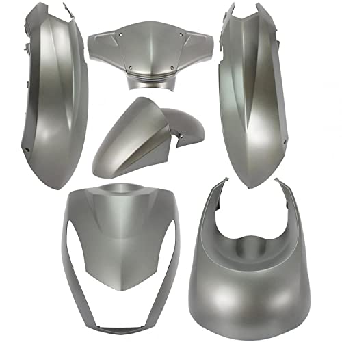 Kit carénage TNT Kisbee 50 gris mat habillage haute finition pour Peugeot