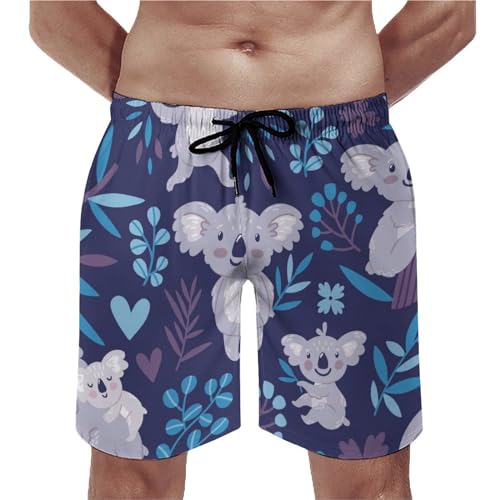 Short de bain homme koala maillot de bain séchage rapide S