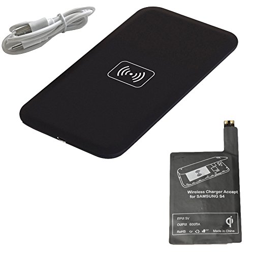 Fanku Qi Wireless Charger Pad MAT+Receiver Kit For Samsung Galaxy S4