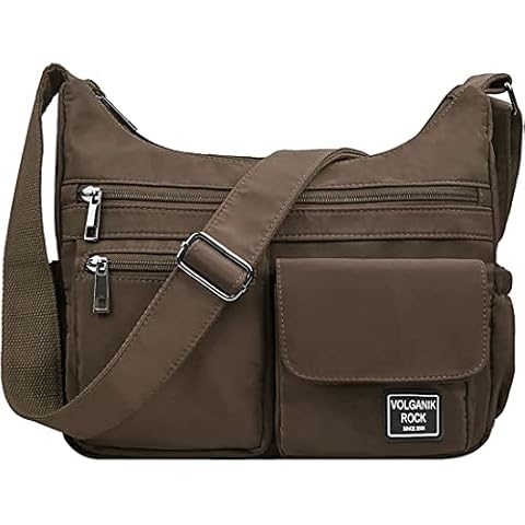VOLGANIK ROCK Crossbody Bags for Women RFID Lightweight Travel Shoulder Bag Waterproof Nylon purses and handbags Pocketbook Cover