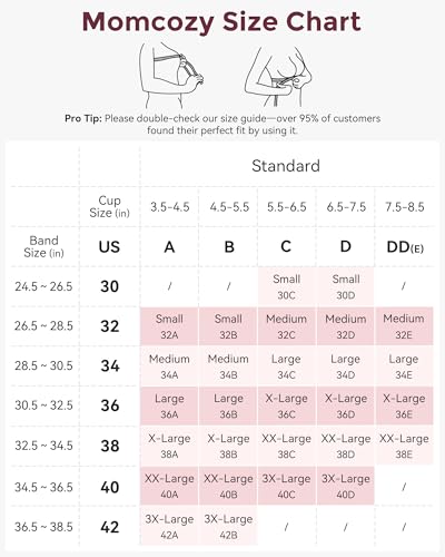 Image of Momcozy Nursing Bras for Breastfeeding, YN21 Seamless Ultra Comfort Maternity Bra, Natural Shape, Pregnancy Sleep Bralette