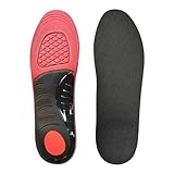 Insoles for Skechers Men's and Women's Shoes Replacement, Footwear Inserts for Arch Support Inserts to Help Reduce Fatigue Cushion Shock Absorbing (S, Men 6.5-8.5/Women 7.5-9.5)