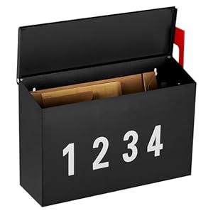 Generic AMB03B Wandbriefkasten Schwarz