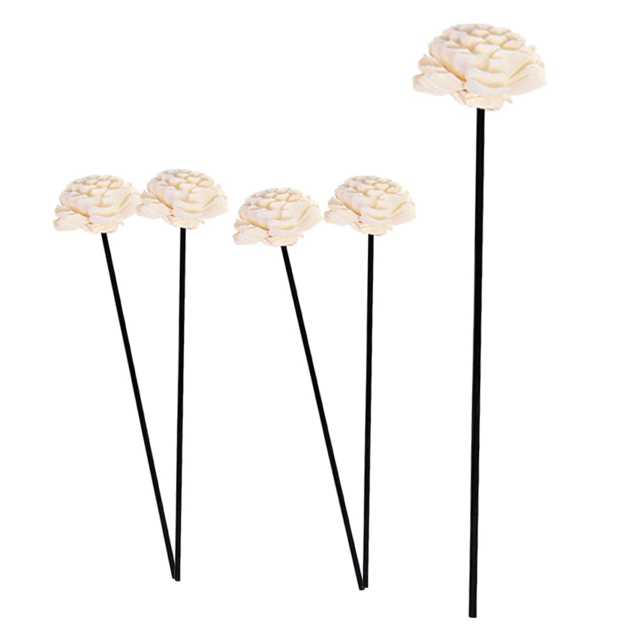 STOBAZA 25stücke Rattan Aroma Diffuser Sticks Duftstäbe Für Raumduft Elegante Pflanzenblüten-Dekoration Für Schlafzimmer Büro Yoga- Und Mehr Ohne Wasser Langlebig Und Stilvoll