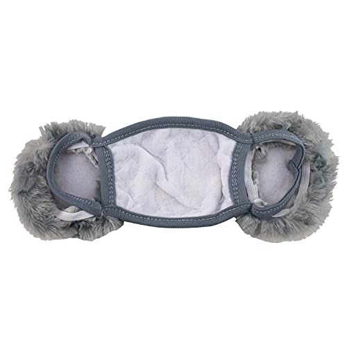 Image of Trendy Apparel Shop Kids Winter Animal Face Cartoon Bear Mask & Earmuffs