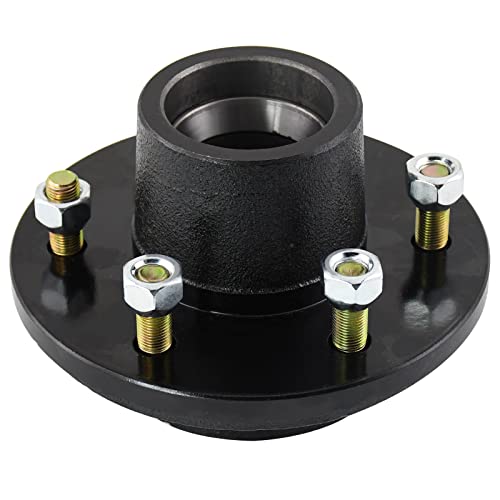 Jadode Trailer Idler Hub Kits 6 On 5.5" For 5200-6000 Lbs Axle Heavy Duty 5 Lug Bolt Trailer Wheel Hub With 1/2"-20 Thread 25580/1512 Trailer Hub Kits - 22019K #TOP1