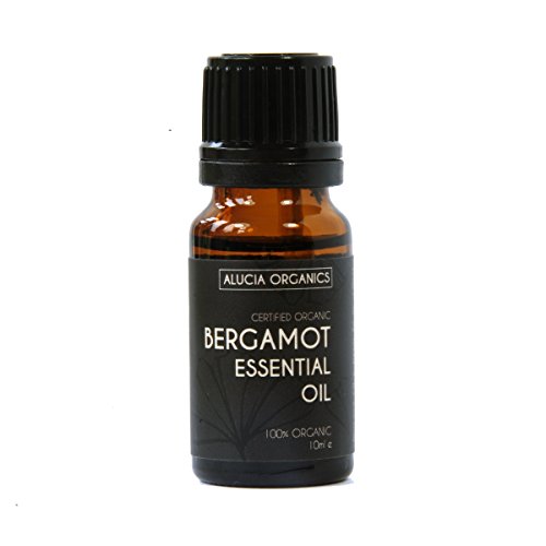 Alucia Organics Aceite Esencial de Bergamota (Bergamot) orgánico certificado 10ml - puro, natural, vegano, sin diluir, para uso en aromaterapia, mezclas para masajes y difusores Cover