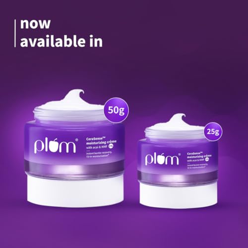 Image of Plum CeraSense Barrier Repair Moisturizer 50g + Face Wash 50ml | Ceramides & Peptides | 72-Hr Moisturization | Gentle, Fragrance-Free & Non-Comedogenic | Dry & Sensitive Skin