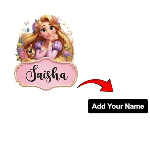 Image of UV DTF Sticker Set - Animals Theme Sticker Labels - Pack of 31 Premium Glossy Waterproof Stickers | Raised Embossed Finish | for Phone, Laptop, Bottle, Lunch Box (Princess Theme Sticker)
