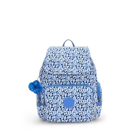 Kipling City Zip Small Printed Backpack Crazy Leaves