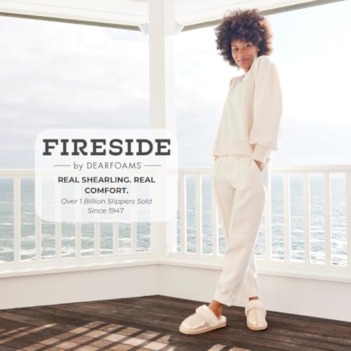 Image of Fireside by Dearfoams womens Sydney Genuine Shearling Scuff