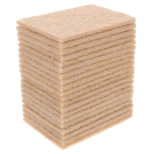 NOLITOY 20 Piezas Estropajos de Sisal para Cocina Resistentes y Reutilizables Almohadillas para Lavar Platos Pads de Limpieza Multifuncionales para Tareas de Pulido y Fregado Diario