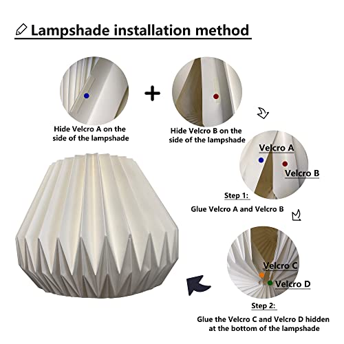 Paper Origami Lamp Shade 14'' Aleegado Paper Lantern Art Chandelier White Round Paper Pendant Lamp Shade #TOP5