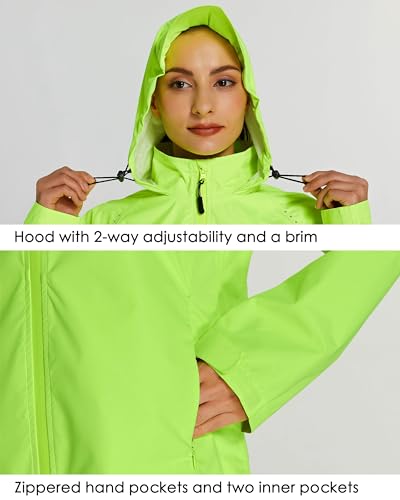 Willit Jaqueta feminina de ciclismo, corrida, chuva, à prova de vento, leve, corta-vento, bicicleta,