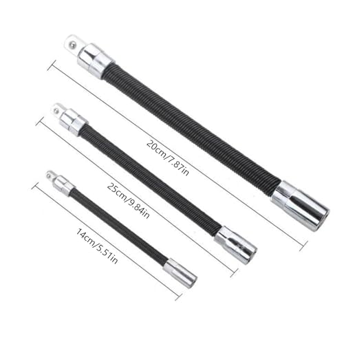 Kit d'extension de clé à douille flexible en métal robuste pour réparation automobile durable - 7