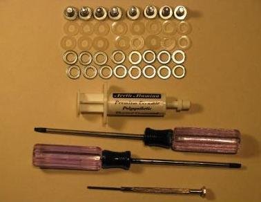 Repair Kit XCLAMP 3 Red Light Fix X-Clamp RROD Red Ring - Hardware Arctic Silver Alumina Thermal Paste T8 T10 Handled Torx Screwdrivers & Custom Precision Screwdriver