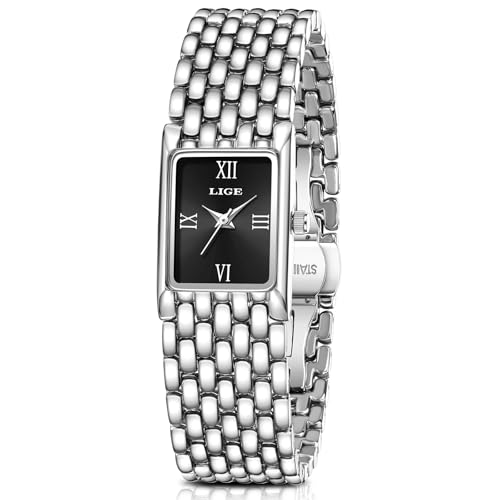 Image of LIGE Watches for Women Luxury Ladies Quartz Wrist Watches with Stainless Steel Bracelet,Waterproof.Womens Casual Fashion Small Watch Bracelet