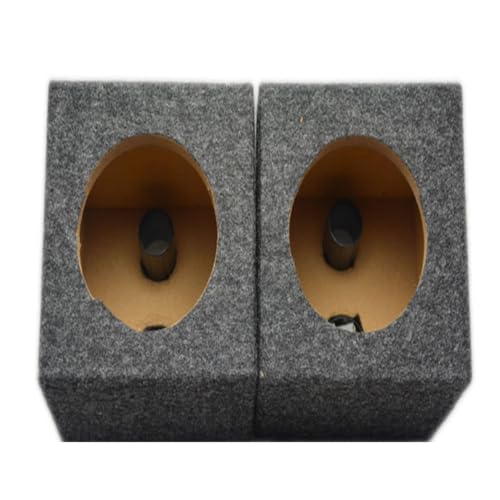 LiebeWH Subwoofer Box 1 Pair Single Gray Wooden Vented Speaker Enclosure