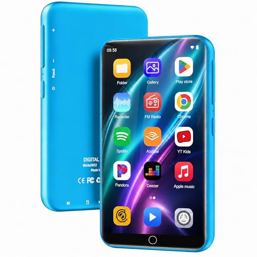 Image of 144GB MP3 Player with Bluetooth and WiFi, 4 inch Full Color Touch Screen MP4 Music Player with Spotify,Pandora,YouTube, Android MP4 Music Player for Kids up to 1TB
