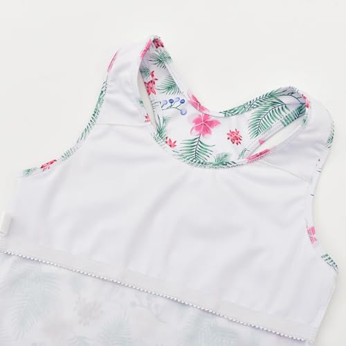 Image of Uhnice Girls Swimsuit Two Piece Tankini Swimwear with Boyshort