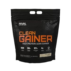 Rivalus Clean Gainer – Soft Serve Vanilla 10 Pound – Delicious Lean Mass Gainer with Premium Dairy Proteins, Complex Carbohydrates, and Quality Lipids, No Banned Substances, Made in USA