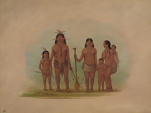 Impression d'art Chef Orejona George Catlin sur toile haute définition de 60x90cm