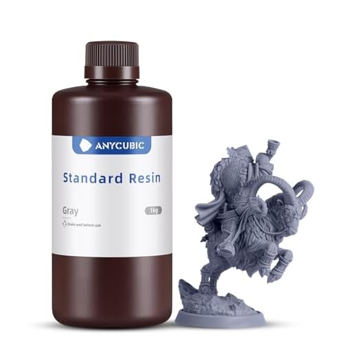 ANYCUBIC Resina 3D Gris 1000g, Impresora 3D UV 405nm Resina Fotopolímero Rápida para LCD Impresion 3D