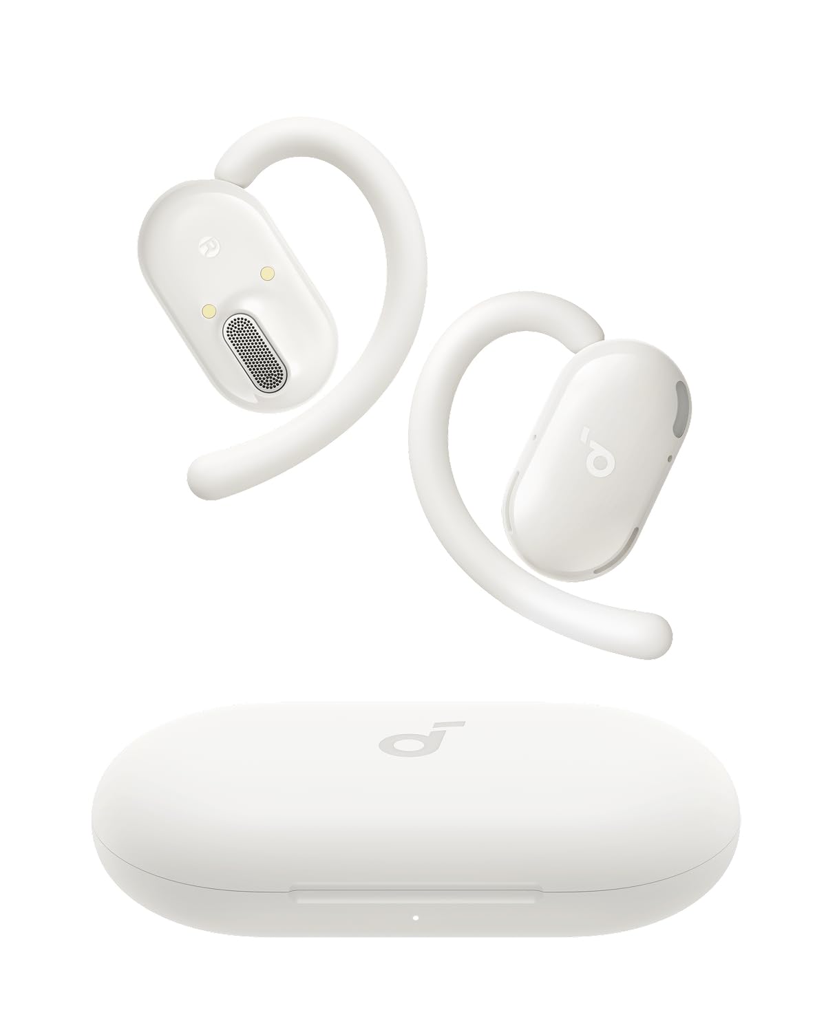 soundcore V20i von Anker Open-Ear Kopfhörer, verstellbare Ohrhaken, komfortabel, fester Halt, starker Bass, rauschfreie Telefonate, IP55, LED, 36h Spielzeit,Bluetooth 5.4 Earbuds,Multipoint Connection