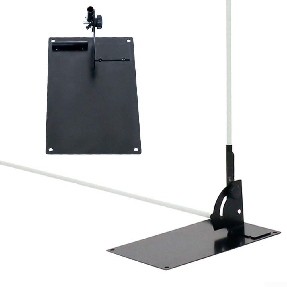 Placa de alineación de entrenador de swing de golf, soporte de palo de ángulo ajustable para calibración de columpio, ayuda de estabilidad de base de hierro pesado para práctica, color