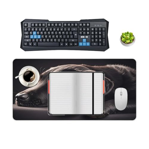Tapete para escritorio oficina grande de goma impermeable miniatura 4