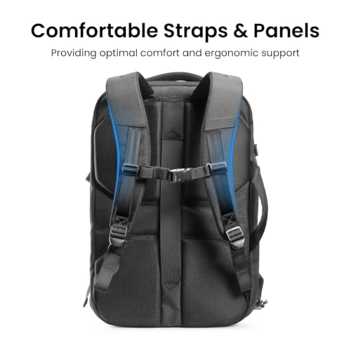 Image of tomtoc 28 /40L Travel Backpack, TSA Carry On /Personal Item Bag Flight Approved, Water-resistant Carry on Luggage, PFAS Free