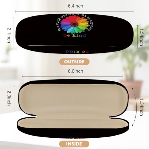 Image of Glasses Case Hard Shell,Portable Protective Eyeglasses Case, Eyeglass Holder Box with Cleaning Cloth, for men women