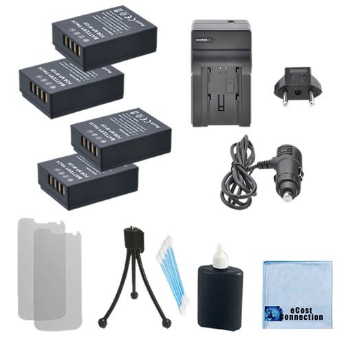 4 Np-W126 High-Capacity Battery + Car/Home Charger For Fujifilm X-A1, X-M1, X-E1, X-E2, Hs30Exr, Hs33Exr, Hs35Exr, Hs50Exr, X-Pro1 & More. Camera + Complete Starter Kit #TOP15