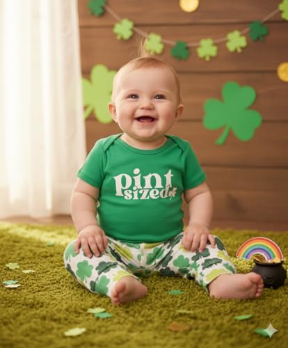 Image of Baby Boys Girls 2pc Outfit Set Short Sleeve Bodysuit with Pants