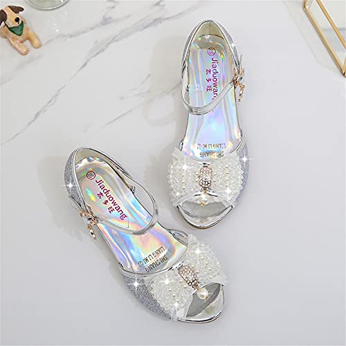 TN TANGNEST Little Big Girls Party Wedding Sandals Crystal Heels Shoes Bow Princess Dress Shoes3